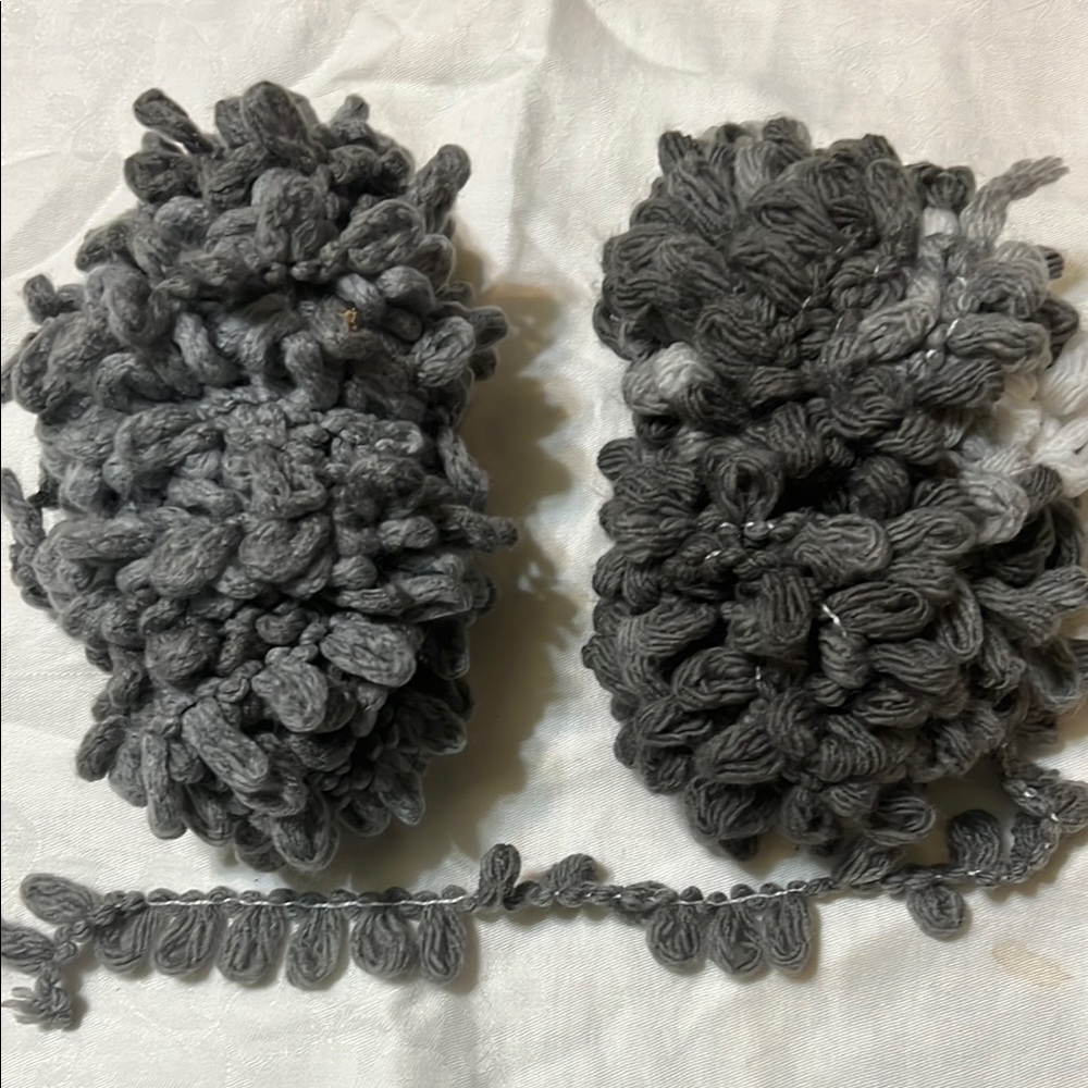 Chunky Gray Yarn Bundle